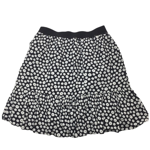 Anthropologie Maeve Paulina Button Print Mini Skirt in Black - Picture 4 of 7